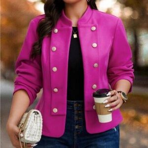 SHEIN Calvaya Double Breasted Jacket